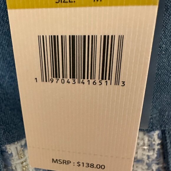 Nanette Lepore Tweed and Denim Jacket - Picture 6 of 6